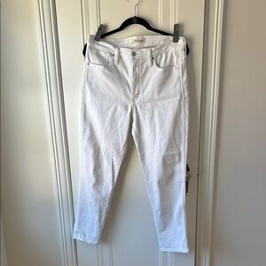 Madewell White Stovepipe Jeans